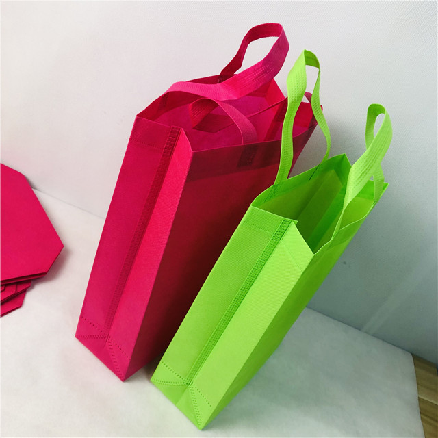 Colorful PP Spunbond Non Woven Manufacturer Handle Shopping Bag