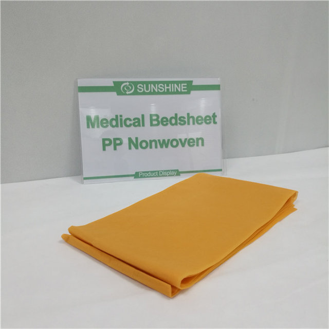 Wholesaler popular 100%pp nonwoven fabric for medical or spa non woven bedsheet