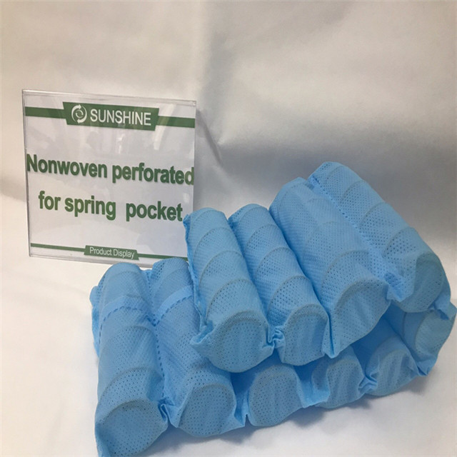 High Quality 100%pp Spunbond Perforated Nonwoven Fabric Spring Pocket Mattress And Sofa