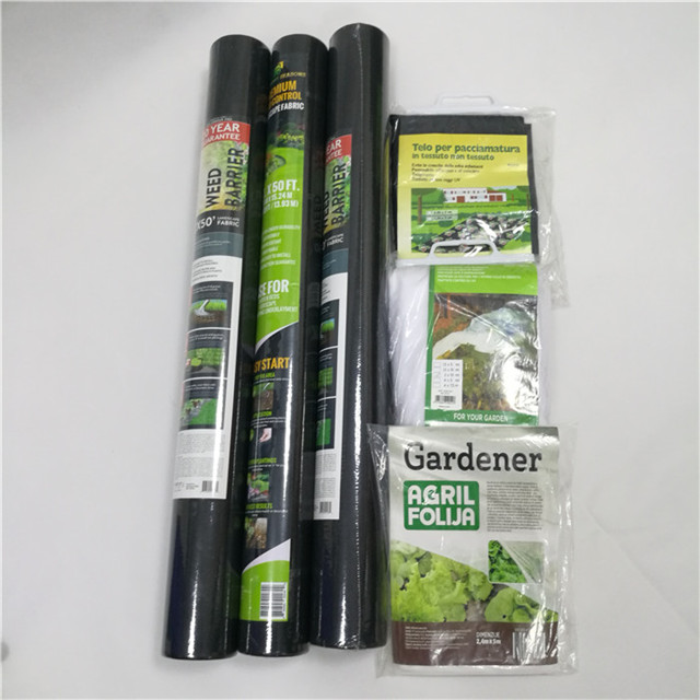 15-70 gsm black 3-5%UV Weed control polypropylene Nonwoven for Agriculture Cover Mat