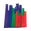 Colorful Disposable Nonwoven Spunbond shopping Bag T-shirt Bag W-cut Bag