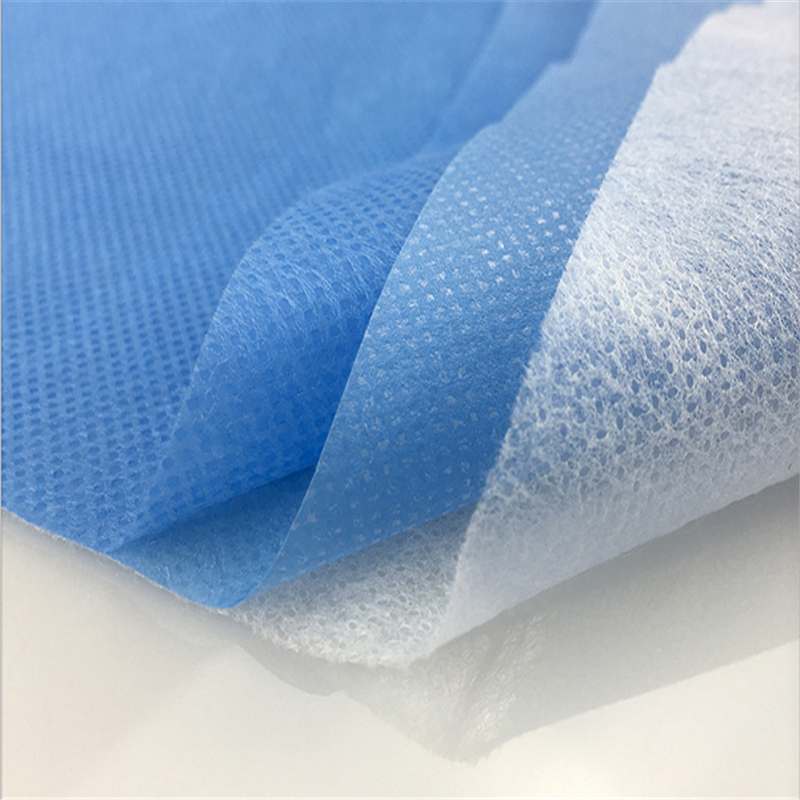 white blue spunbond nonwoven fabric roll PP nonwoven fabric disposable material