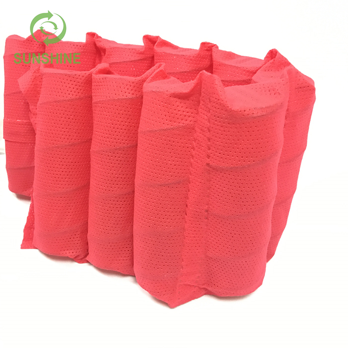 Good Quality Perforated 70gsm 100%PP Spunbond Spring Pocket Mattress Nonwoven Fabric Pocket Spring