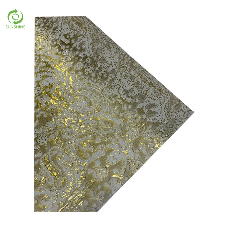 nonwoven embossed flower wrapping and gift packing nonwoven fabric roll