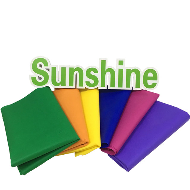 Colorful pp spunbond nonwoven fabric use to shopping bag