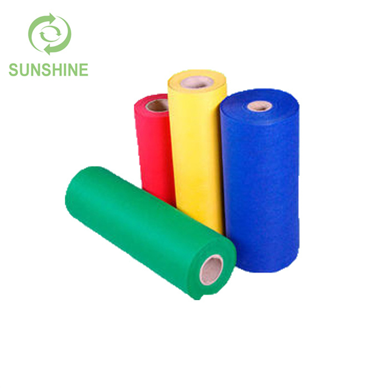50-60gsm Polypropylene Disposable Pre-cut TNT Non Woven Tablecloth Roll