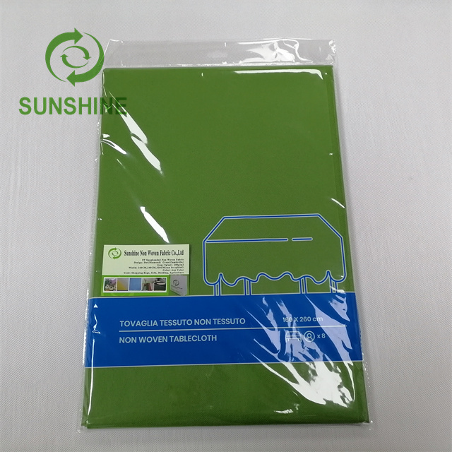 Disposable 100%pp Spunbond Tela TNT 45-60gsm Tovaglia Nonwoven Tablecloth In China Manufacturer