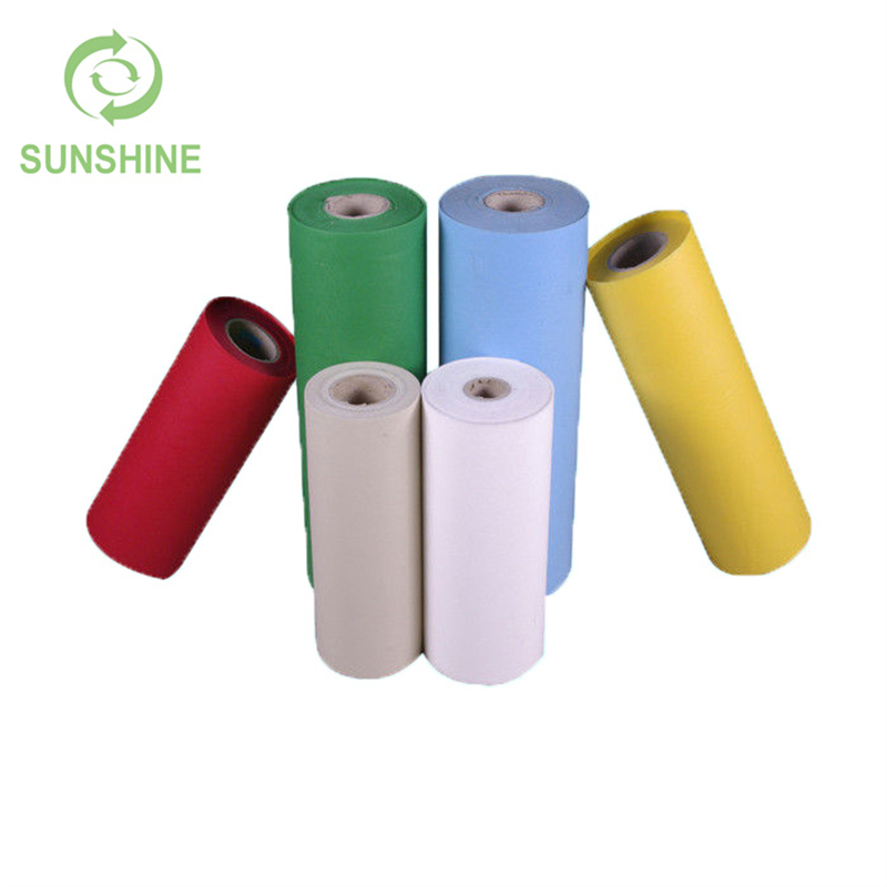 50-60gsm Polypropylene Disposable Pre-cut TNT Non Woven Tablecloth Roll