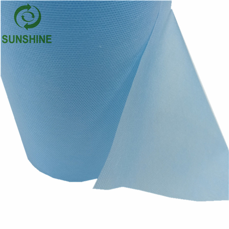 Disposable quality face cover material pp spunbond colorful nonwoven fabric