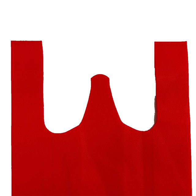 100%pp Reusable Non Woven Eco Friendly T-shirt Shopping Bags