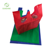 Reusable Colorful 40gsm 100%pp Spunbond Non Woven T-shirt Shopping Bags with Logos