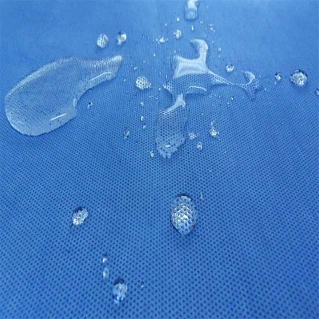 Hydrophilic / Waterproof Spunbond+meltblown+spunbond SmS Fabric PP Non-woven Spunbonded Polypropylene Nonwoven Fabric 