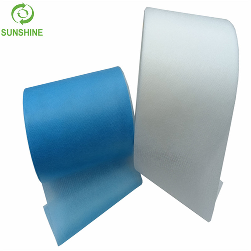 Disposable quality face cover material pp spunbond colorful nonwoven fabric
