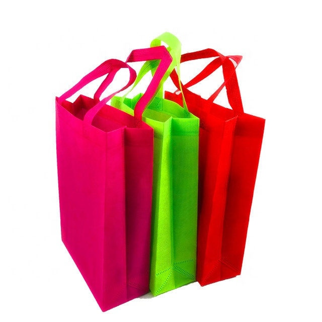 Supermarket PP Spunbond Non woven Shopping Handle Bag