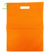 100%PP D-cut Non Woven Shopping Bags Colorful With Logos